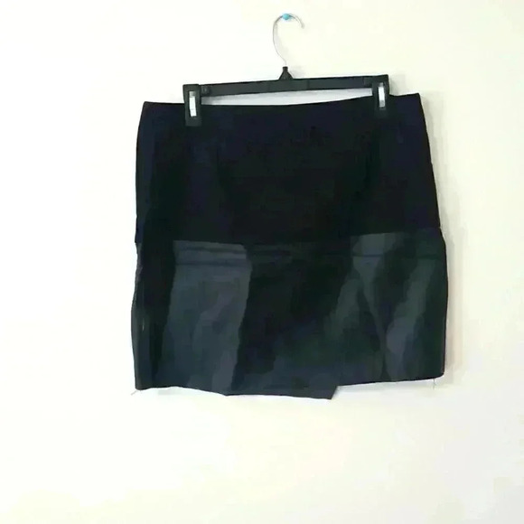 Harve Benard Faux Leather Wrap Skirt - Picture 5 of 7